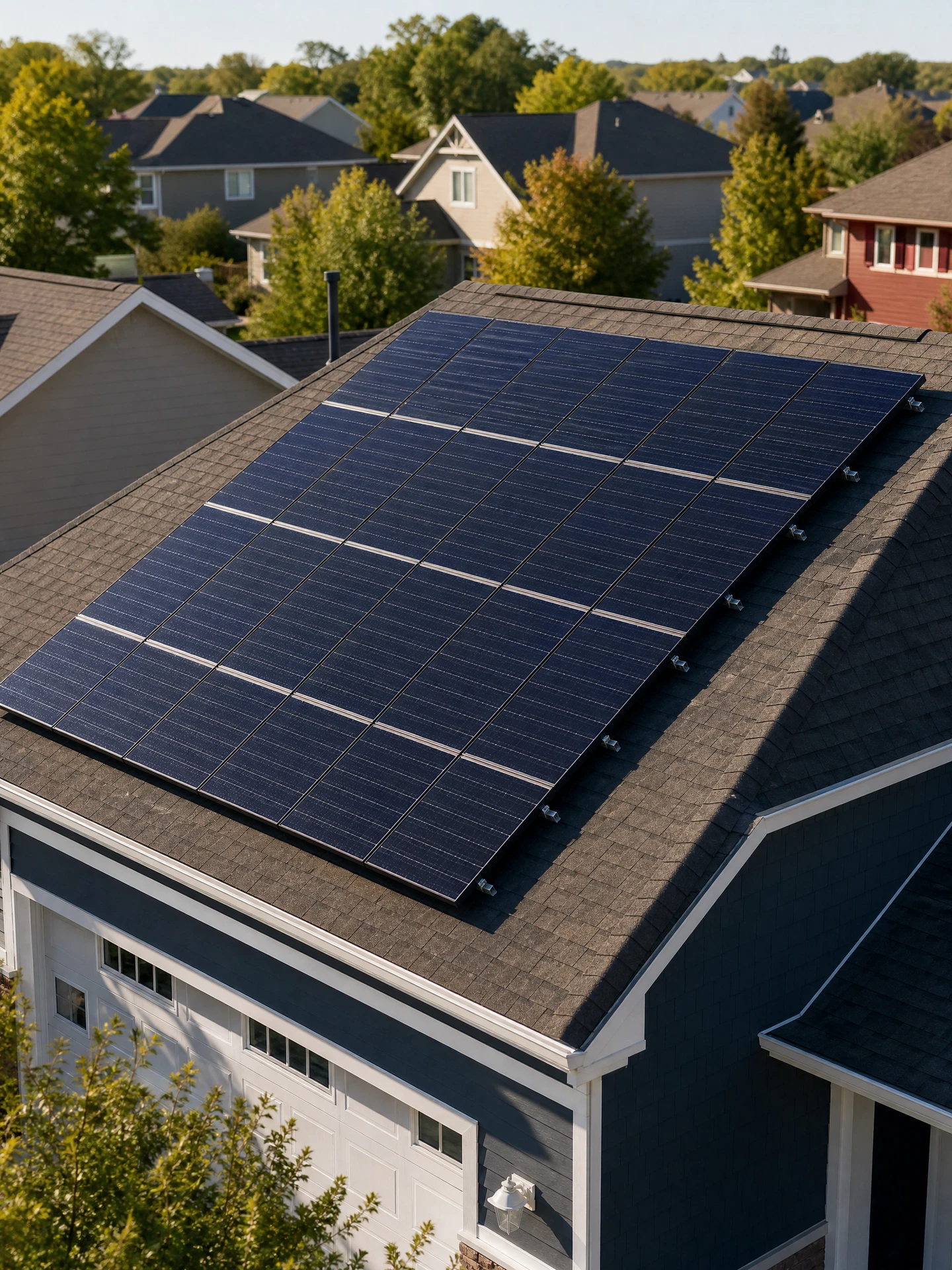 Rooftop solar install